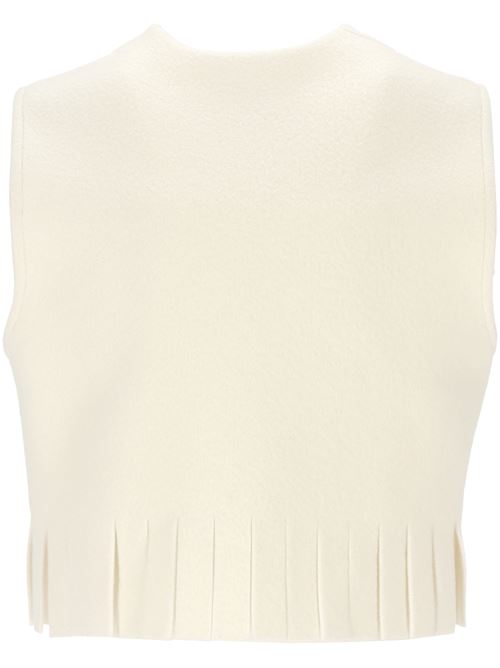 Gilet crop bianco FORTE FORTE | 13210RICE